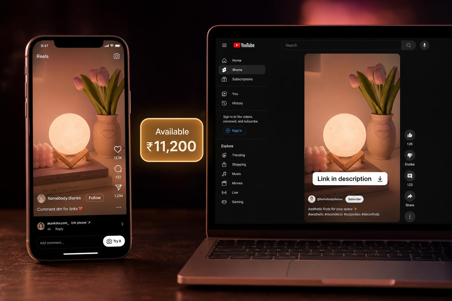 Cross-platform: Reels + YouTube Shorts